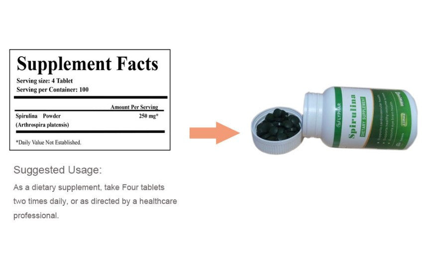 Cholesterol Spirulina Tea Tablet