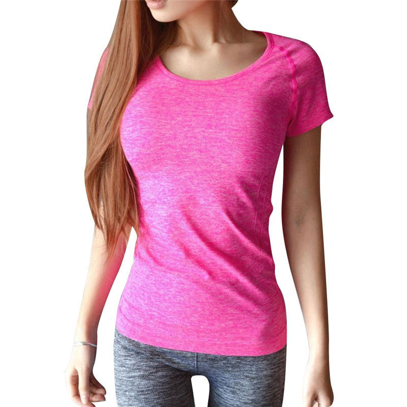 Short-Sleeve Exercise Clothes T-shirt