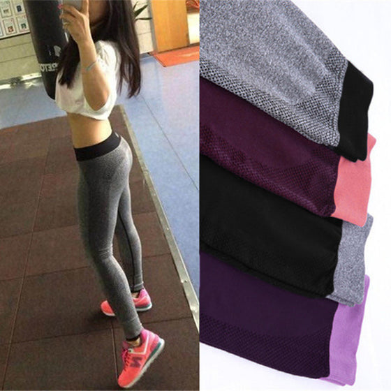 High Waist Elastic Workout Pants