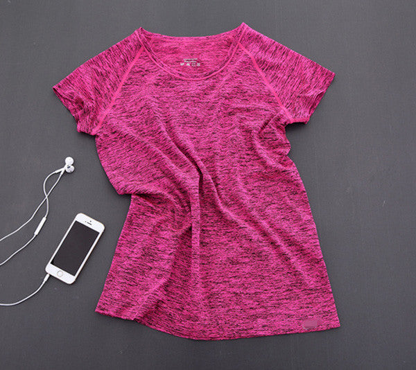 Breathable Exercises Short Sleeve Tops